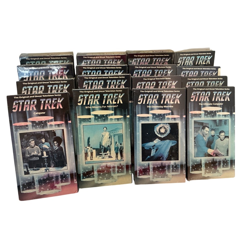 Paramount Vintage Star Trek Original Series VHS Lot 20 Sealed Episodes NWT